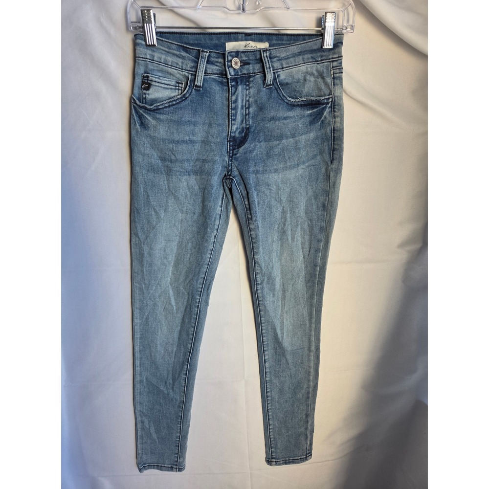 Kancan Jeans Womens  Blue Light Wash Skinny Mid Rise Skinny